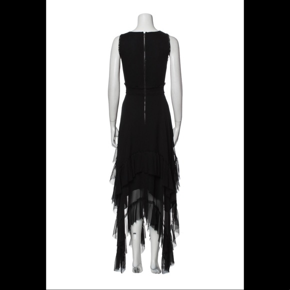 Stunning black silk Alice and Olivia formal gown - Picture 4 of 7